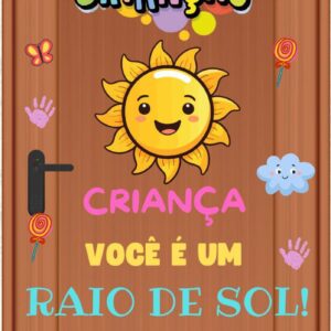 ✨🌈 PAINEL DE PORTA – DIA DAS CRIANÇAS 🌈✨