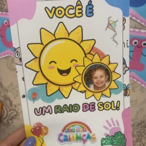 ✨ Cartão “Você é um Raio de Sol!” – Dia das Crianças ✨🌞
