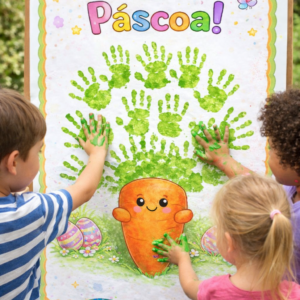 🥕🐰 Painel Interativo de Páscoa – Cenoura 🐰🥕