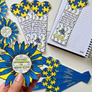 🌼💙💛 LEMBRANCINHA – DIA DA SÍNDROME DE DOWN 💛💙🌼